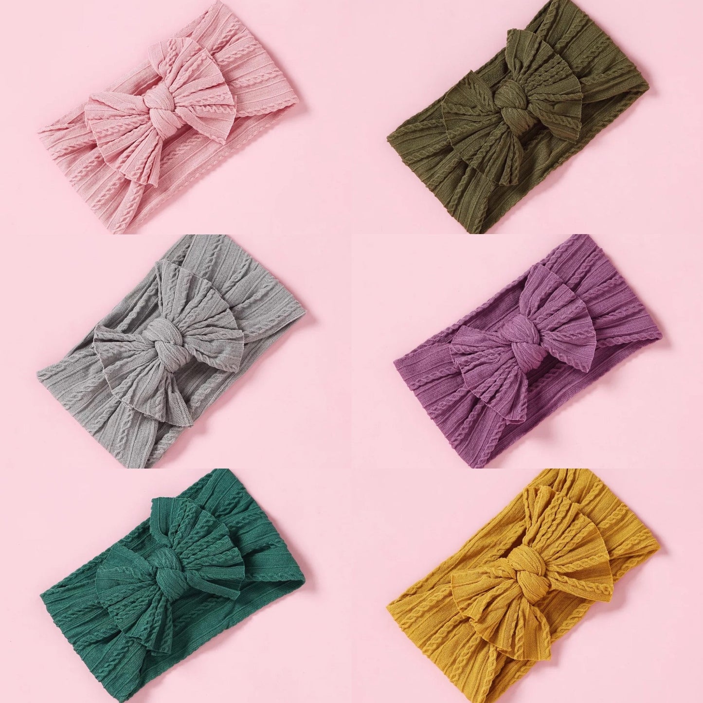 Coloured Bow Headbands